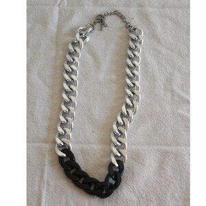 Women's Chunky Two Tone Chain Necklace